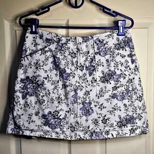 Gloria Vanderbilt Floral Golf Skort – Mini Skirt Shorts, Ladies Size 8